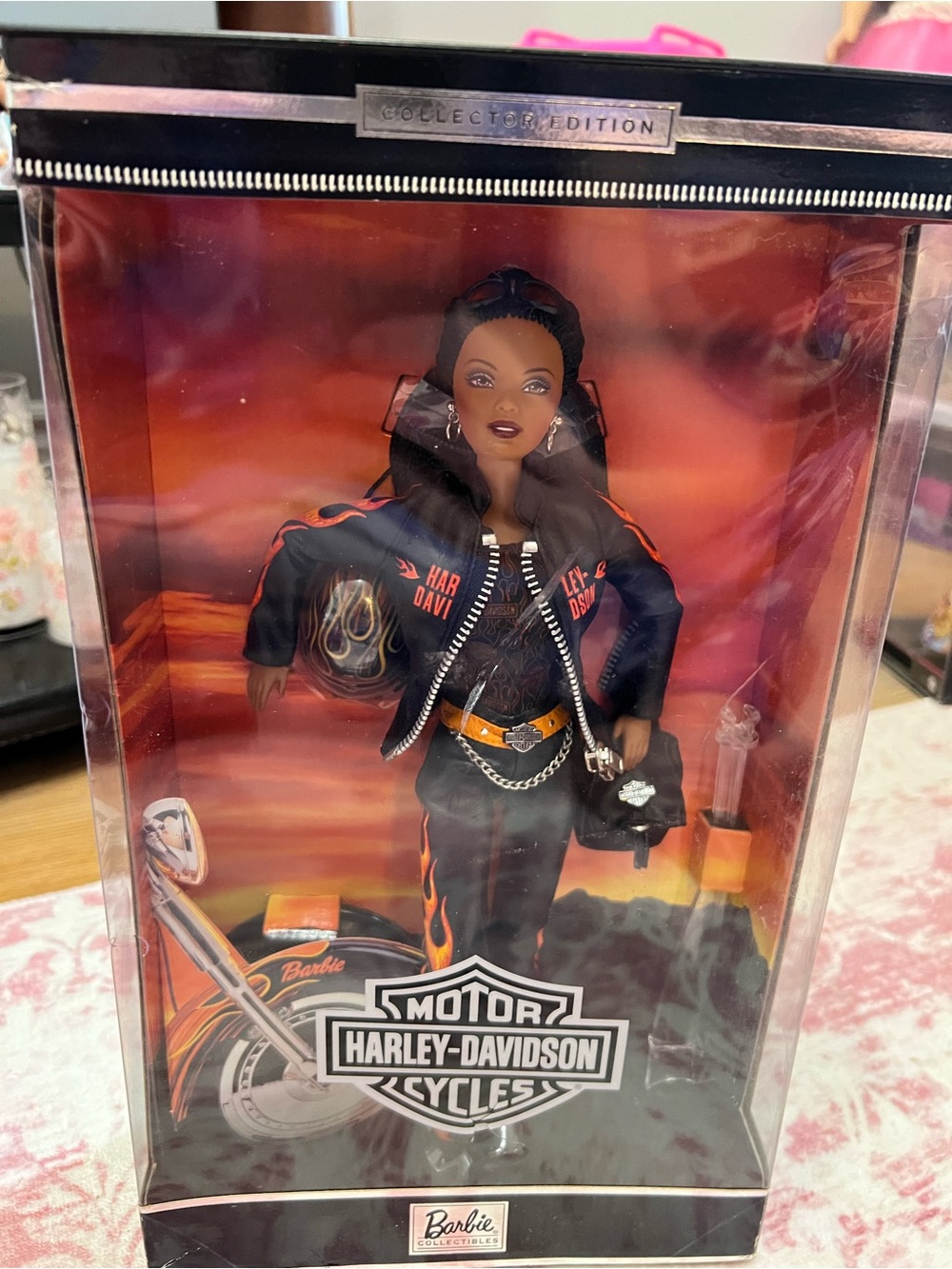 Harley-Davidson Barbie Black and Orange Biker Doll